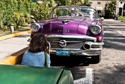 La Habana - fotografando auto cubana